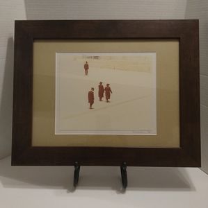 Judaica Jewish Rabbis Jerusalem Black & White Art Vintage